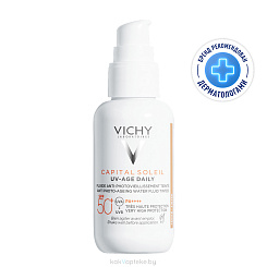 VICHY Capital Soleil Флюид тонирующий UV-AGE DAILY SPF50+  40мл