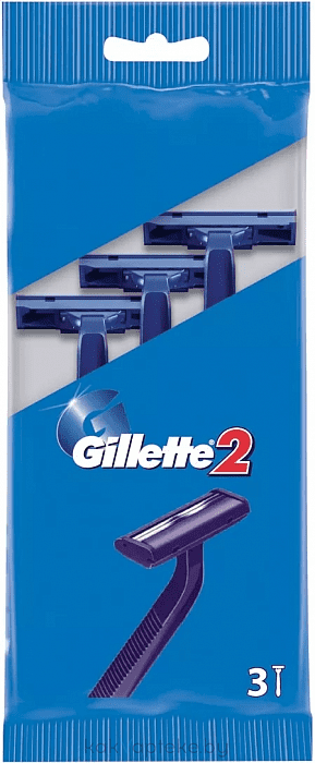 Gillette-2 Бритвы одноразовые 3 шт.