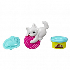 Hasbro Play-Doh Игровой набор БАЗОВЫЙ С ЖИВОТНЫМИ (КОТЕНОК) Арт.E2124