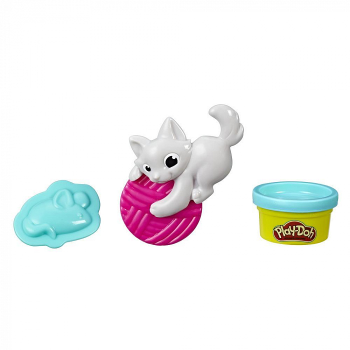 Hasbro Play-Doh Игровой набор БАЗОВЫЙ С ЖИВОТНЫМИ (КОТЕНОК) Арт.E2124