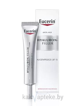 Eucerin Hyaluron-Filler Крем для ухода за кожей вокруг глаз, 15 мл