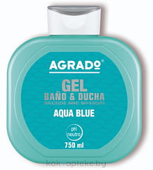 AGRADO Гель для ванны и душа Aqua Blue / Aqua Blue Bath & Shower Gel, 750мл