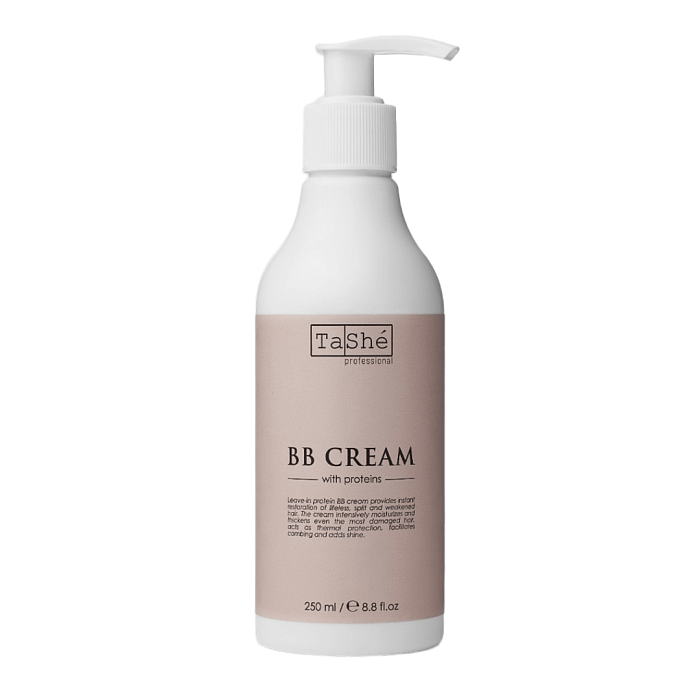 Tashe Professional Несмываемый протеиновый BB-крем для волос Leave-in protein BB cream, 250 мл