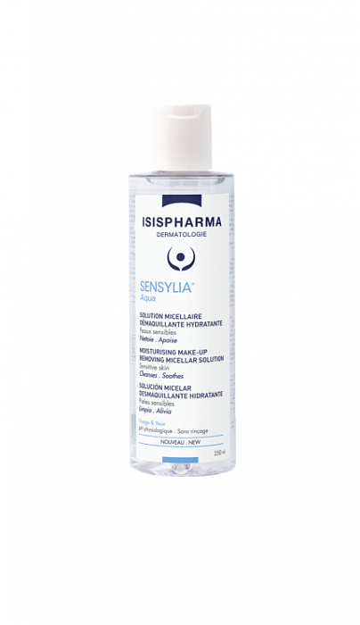 ISISPHARMA Sensylia Aqua Увлажняющая мицеллярная вода для снятия макияжа для чувствительной и обезвоженной кожи 400мл