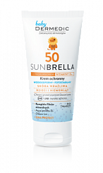 Dermedic SUNBRELLA BABY Солнцезащитный крем д/лица д/детей SPF50(с сод.нано-х частиц ZnO и TiO2) 50г/мл