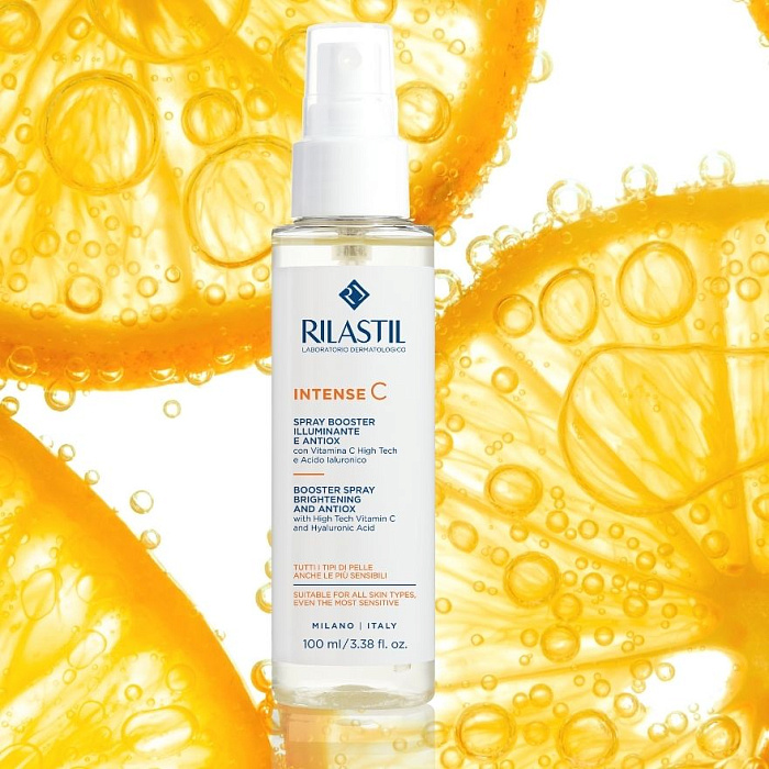 Rilastil INTENSE C Антиоксидантный спрей-бустер для сияния кожи с витамином С, 100 мл