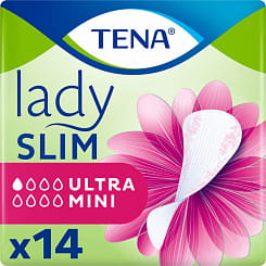 TENA Прокладки женские впитывающие Lady Slim Ultra Mini  14 шт