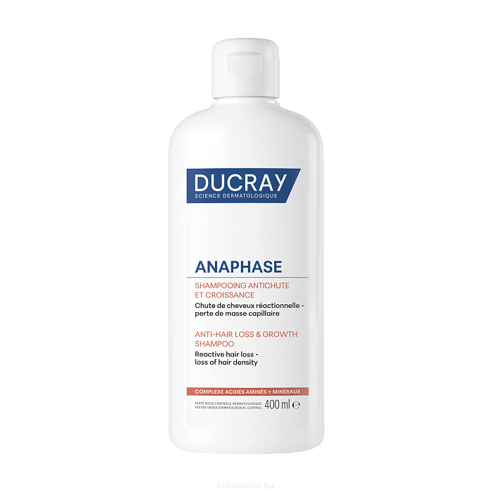 DUCRAY ANAPHASE Шампунь для роста волос, замедляющий выпадение 400 мл