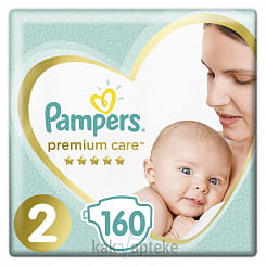 PAMPERS Premium Care Детские одноразовые подгузники (Mini), 160 шт