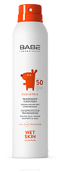 LABORATORIOS BABE Детский влагостойкий солнцезащитный спрей SPF 50, 200 мл