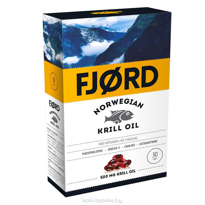 Фьорд Норвежский Крилевый жир капсулы №30