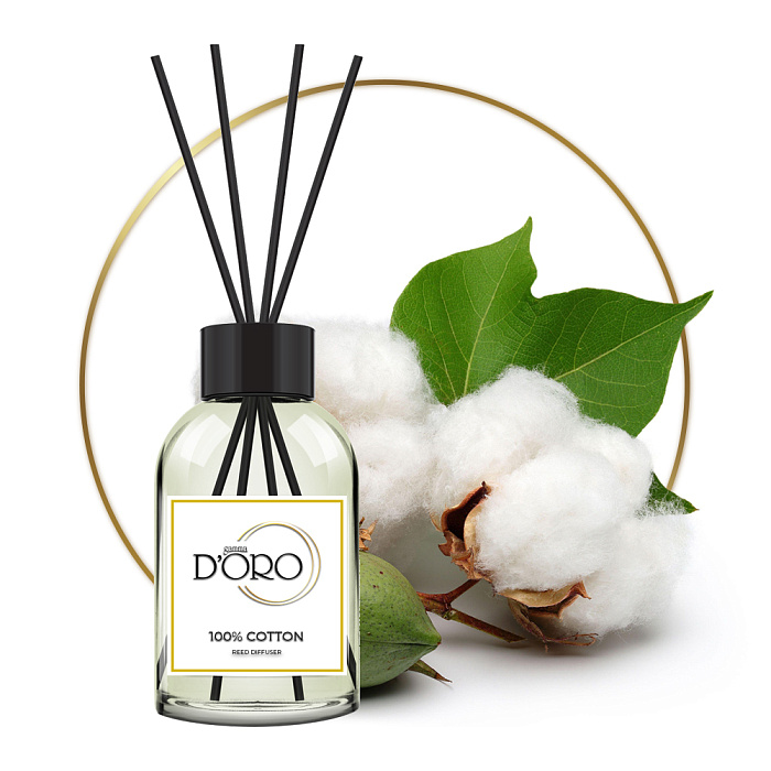 Gamma D'ORO Аромадиффузор для дома 100% хлопок 100 мл 100% COTTON