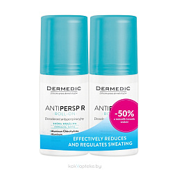 Dermedic ANTIPERSP R ROLL-ON НАБОР 1+1 роликовый дезодорант-антиперспирант, 60мл
