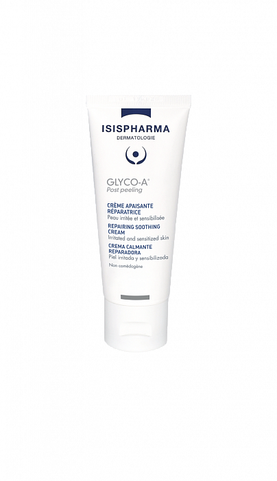 ISISPHARMA GLYCO-A Post Peeling Крем-постпилинг успокаивающий восстанавливающий для раздраженной и чувствительной кожи, 40мл