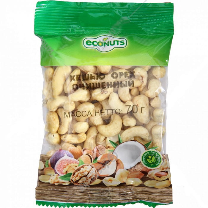 Econuts Орех кешью WS,  70 гр