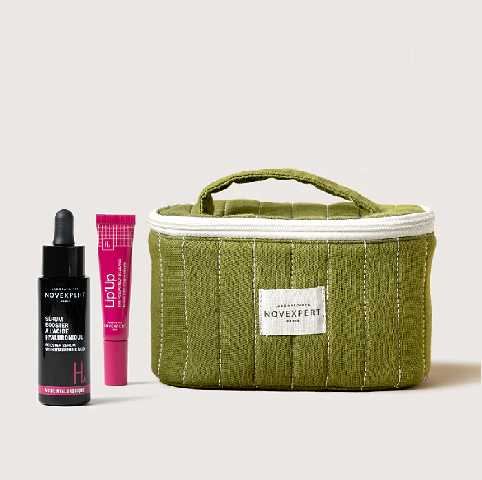 Набор Novexpert: Сыворотка-бустер с гиал.кисл. 30мл, Бальзам д/увел. объёма губ с гиал. кислотой, 8мл