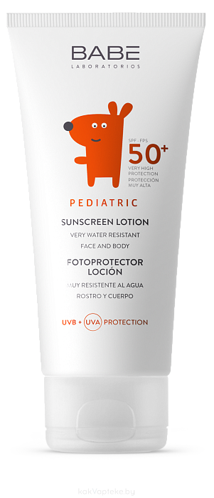"LABORATORIOS BABE" Лосьон детский солнцезащитный SPF 50+, 100 мл