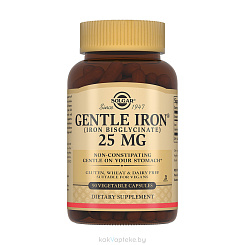 Solgar Легкодоступное железо Джентл Айрон, БАД капсулы №90
