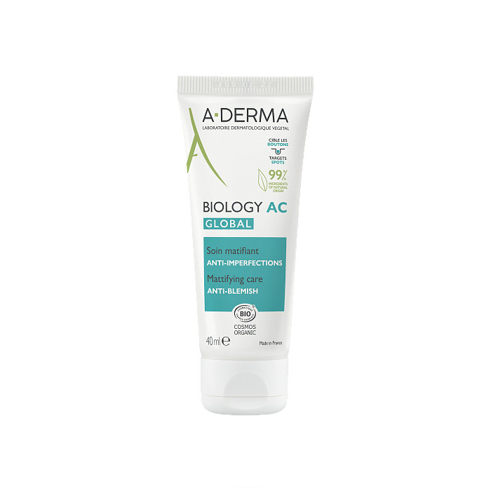 A-DERMA BIOLOGY AC GLOBAL Крем для комплексного ухода за проблемной кожей 40 мл