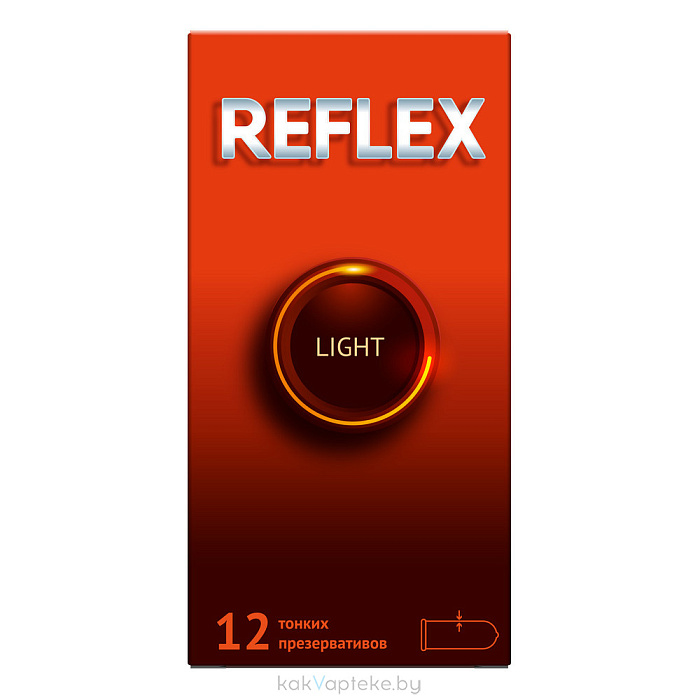 Презервативы из натурального латекса Reflex® Light в смазке 12шт