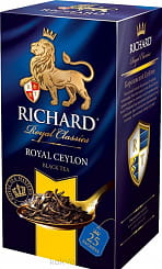 RICHARD Royal Ceylon Чай черный байховый цейлонский в пакетиках,  25 пак