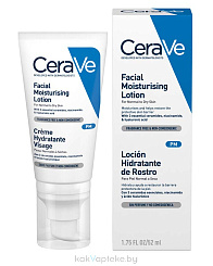 CeraVe Лосьон увлажняющий для лица для нормальной и сухой кожи 52 мл