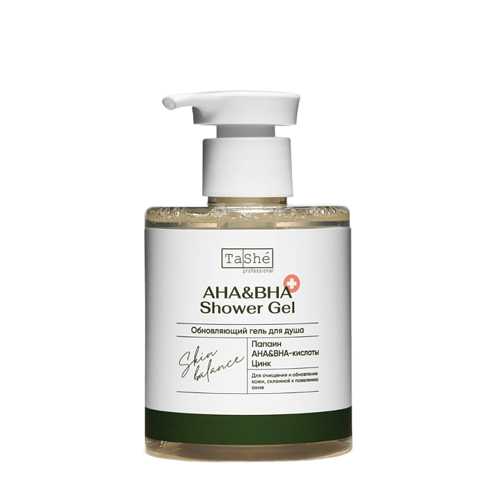 Tashe professional Обновляющий гель для душа AHA&BHA shower gel, 280 мл