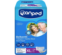 CANPED Подгузники для взрослых размер XL (120-160 см), 7 шт