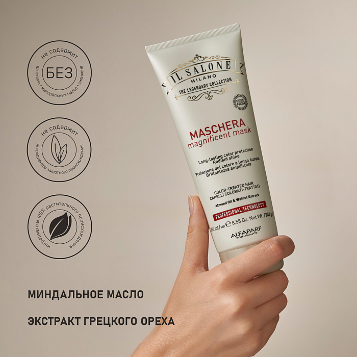 IL SALONE MILANO Magnificent Маска для окрашенных и поврежденных волос, 250 мл