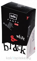 Bella Panty slim Black&White Супертонкие женские гигиенические ежедневные прокладки 40 шт