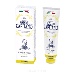Pasta del Capitano Зубная паста с экстрактом лимона для гигиены полости рта и свежести дыхания 1905/SICILY LEMON TOOTHPASTE, 75 мл