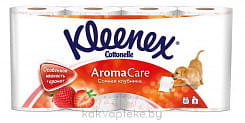 Туалетная бумага Kleenex Cottonelle Aroma Care Сочная клубника, 3сл.*8рул._н.