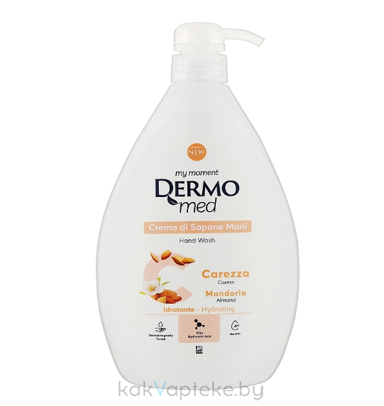 DERMOMED Крем-мыло для рук с миндалем "CARESS" / HAND WASH CARESS ALMOND, 1000 мл
