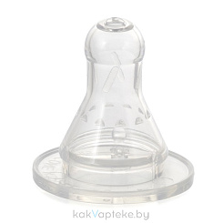 ПОМА Соска молочная силиконовая (быстрый поток) 6+, арт. 311, 1 шт