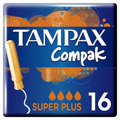 Tampax Compak (Тампакс Компак) Super Plus (Супер Плюс) Женские гигиен. тампоны с аппликатором 16 шт