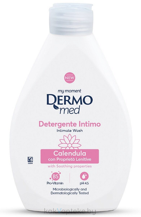DЕRMOMED Гель для интимной гигиены с экстрактом календулы и провитамином B5, 250 мл