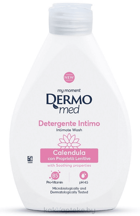 DERMOMED Гель для интимной гигиены с экстрактом календулы и провитамином B5, 250 мл