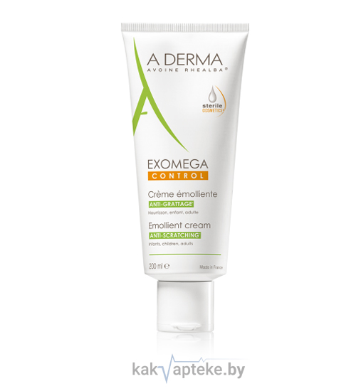 A-DERMA EXOMEGA CONTROL Смягчающий крем в стерильной упаковке 200 мл