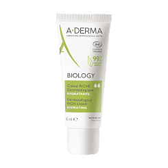 A-DERMA BIOLOGY Насыщенный увлажняющий дерматологический крем для хрупкой кожи 40 мл