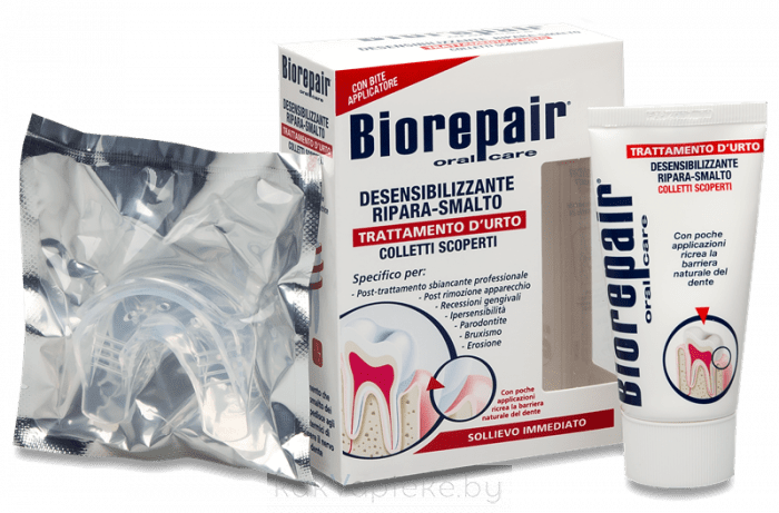 BioRepair Зубная паста для снижения чувствительности и восстановления эмали зубов "BioRepair Desensitizing Enamel Repairer Treatment" 50мл.