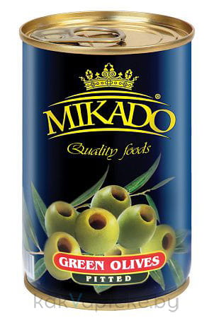 MIKADO Оливки зеленые без косточки , 300 мл