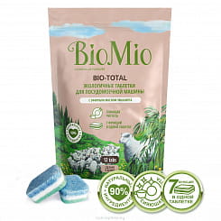 BioMio BIO-TOTAL Экологичные таблетки для посудомоечной машины 7-в-1 с эфирным маслом эвкалипта  240 г.