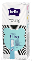 Bella Panty Ultra Young  Ультратонкие женские гигиенические ежедневные прокладки sensitive, 20 шт