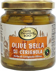 Cento Percento Оливки Ла Белла ди Чериньола (Bella di Cerignola Olives), 300г