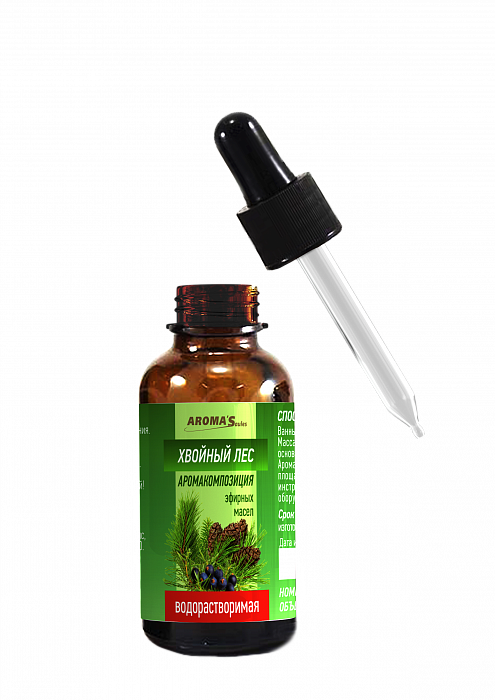 AROMA’Saules Аромакомпозиция эфирных масел водорастворимая "Хвойный лес",30 мл