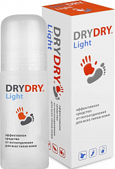Антиперспирант/средство при умеренном потоотделении DRY DRY LIGHT(ДРАЙ ДРАЙ ЛАЙТ) 50мл.
