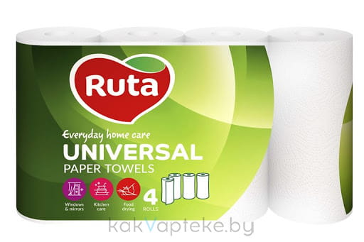 Бумажные полотенца "Ruta" (Universal 4 рул.)