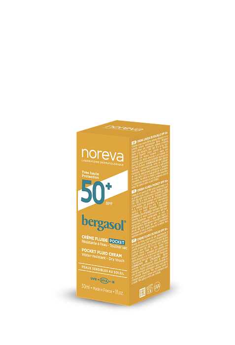 NOREVA БЕРГАСОЛ Солнцезащитный крем-флюид SPF 50+, 30 мл