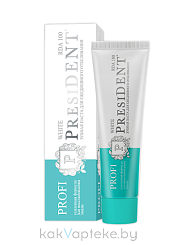 PRESIDENT PROFI Зубная паста White (100 RDA), 50 мл