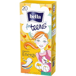 Bella Panty for Teens energy  deo Ультратонкие женские гигиенические ежедневные прокладки, 20шт (UA)